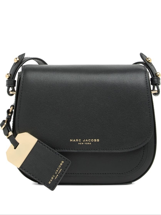 Marc Jacobs Handbags - Marc Jacobs Mini Rider Black Leather Crossbody Bag With Gold Hardware